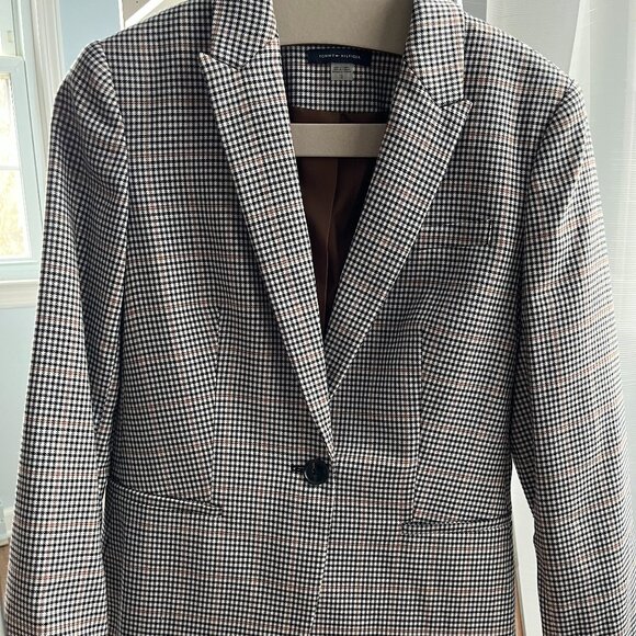 Tommy Hilfiger Checkered Blazer Size 2 - Picture 1 of 6